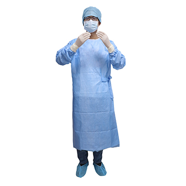 58gsm Blaues PurBaumwolle Surgical Gown