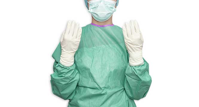 Méthodes et précautions de port de gants médicaux stériles